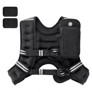 Gilet lesté réglable pour entraînement, course et marche, avec coussinets en tissu EVA, capacité 18-20 oz - Product Image 2