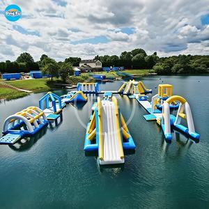 Drijvend Water Aqua Park <span class=keywords><strong>Games</strong></span> Grote Zee Volwassen Opblaasbare Speelgoed Accessoires Water Glijbaan Opblaasbare Springhuis En Waterglijbaan - Product Image 5
