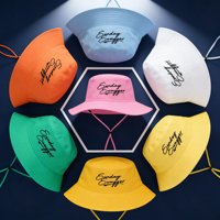 Chapeau de pêcheur OEM, camping, randonnée, pêche, tactique, surf, large bord, logo personnalisé brodé, chapeau de seau, chapeau boonie avec cordon