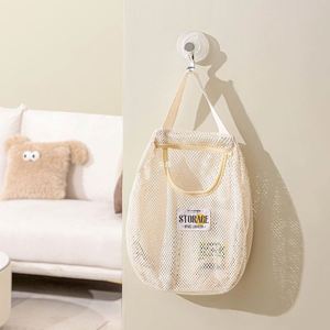 Polyester Mesh Tote <b>Bag</b> Breathable Hanging Kitchen <b>Storage</b> Fruit Vegetable Organizer <b>Bag</b> - Product Image 1