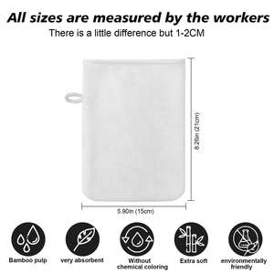 Manoplas suaves de microfibra para ducha, cuerpo exfoliante, masaje corporal, manopla de baño - Product Image 2