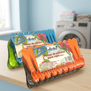 20 pinces à linge en plastique colorées (Dintex 59-059)-EAN 8412776590593 Modèle 4002262 - Product Image 2