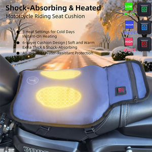 Electric Heated Shock Absorbing Seat <b>Cushion</b> 5V USB Version <b>Waterproof</b> Warm Motorcycle Seat Cover Four Seasons Use - Product Image 3