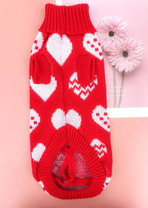 Suéter para Perro de Lujo Personalizable al por Mayor, Transpirable, Cómodo, 100% Acrílico Elástico, para Todas las Estaciones, Diseño Lindo para Cachorros - Product Image 2