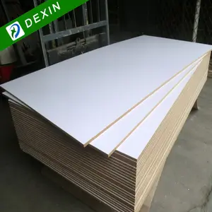 10Mm 12Mm 18Mm Dikte Vochtbestendig Wit Melamine Geconfronteerd Mdf Board Voor Keukenkast