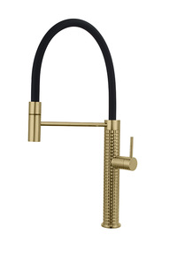 Rubinetto da <span class=keywords><strong>Cucina</strong></span> Moderno Europeo in Ottone con Maniglia Singola, <span class=keywords><strong>Miscelatore</strong></span> Girevole a 360 Gradi con Doccetta Estraibile, Valvola in Ceramica, per Uso Alberghiero - Product Image 6
