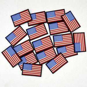 High Quality Laser Cut Silicone Custom Nation <b>Tags</b>, Raised Embossed Logo Patches for Garment Branding - Product Image 2