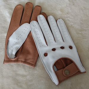 <span class=keywords><strong>Gants</strong></span> de conduite personnalisés en cuir de chèvre, de mouton et de cerf pour hommes et femmes, parfaits pour l'hiver, les occasions décontractées, les fêtes et le sport. - Product Image 5