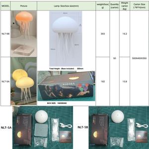 Lámpara de Noche USB con Medusas Flotantes Reemplazables, Control de Sonido Inteligente, Decoración Artística para Estudio, Cafetería, Bar, Mesita de Noche - Product Image 2