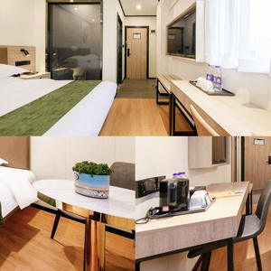 Budget Friendly Modern 5 <b>Hotel</b> Twin <b>Bedroom</b> Furniture <b>Set</b> Wooden Bed Frame Headboard Desk Nightstands Apartment Water Resistant - Product Image 4