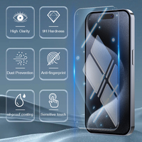 Protection d'écran en verre trempé transparent pour iPhone 5 6 7 8 6P 7P 8P