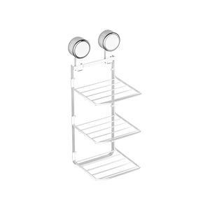 Suction Cup Vegetable Preparation Rack Three Layer Wall Mounted Storage Tray Multifunctional Kitchen Organizer - Product Image 5