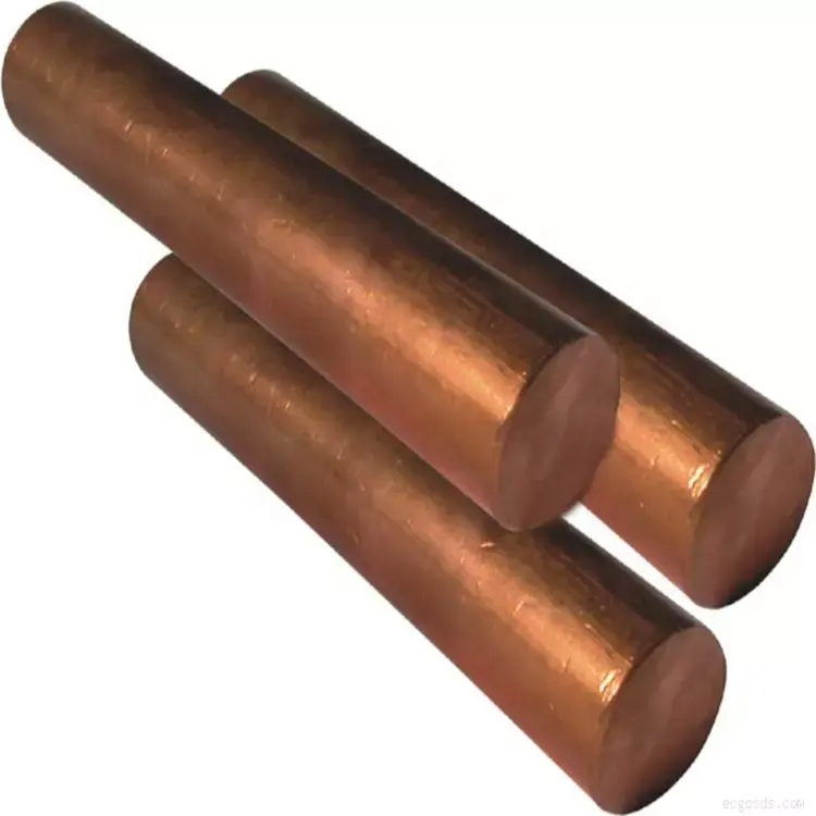 Stock Red Color 99.9% Pure Copper Round Bar and copper rectangle bar