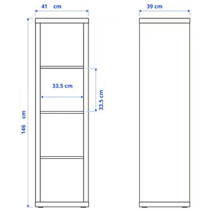 Đồ Nội Thất <span class=keywords><strong>Cube</strong></span> Lưu Trữ Với 4 Kệ Mở Trở Lại Trang Trí Dọc Tủ Sách Tổ Chức Cho Phòng Khách Màu Trắng - Product Image 6