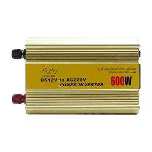 バッテリー充電アップ機能付きACパワーインバーター純粋な正弦波への工場価格600ワットDC