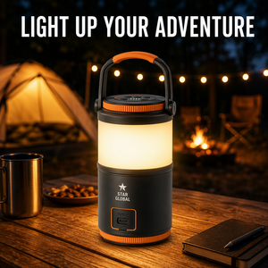 Nouvelle lampe de camping LED multifonction rechargeable, lampe torche d'extérieur avec fonction SOS, lumière latérale, type C - Product Image 4
