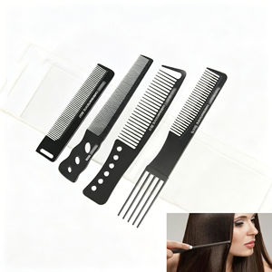 หวีตัดผมอลูมิเนียมสำหรับร้านตัดผมมืออาชีพ ขายดี พร้อมด้ามจับเหล็ก - Product Image 1