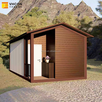 Kits de maisons miniatures pour jardin extérieur, maison préfabriquée modulaire détachable avec toit pointu