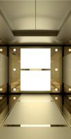 Ascenseur de passagers Fareo FLA-K44 moderne en acier inoxydable sans engrenages à courant alternatif, durable, sûr, installation facile, pour appartements et centres commerciaux