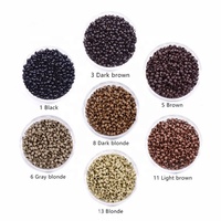 ARLANY – Micro-perles en aluminium pré-chargées, anneaux pour Extensions de cheveux, doublés de Silicone, Nano anneaux