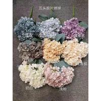 LF775 — fausses fleurs d'hortensia, grosses fleurs, pour la décoration de fond de scène, vente en gros