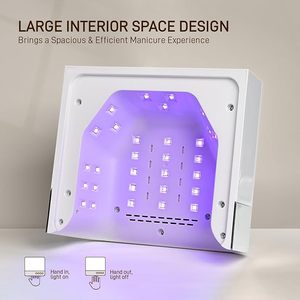 Lámpara UV para Uñas de 36 LED, Secador de Uñas de Gran Espacio con Sensor Inteligente, Lámpara UV Profesional de 168 W para Uñas, Equipo de Manicura - Product Image 6