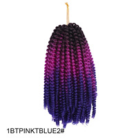 Extensions de cheveux bouclés au crochet style printemps, modèle HRB, très vendues, dreadlocks synthétiques de style afro-européen/américain, résistantes à la chaleur