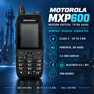 <span class=keywords><strong>Radio</strong></span> Bidirezionale Originale Motorola MXP600 MOTOTRBO VHF UHF 403-527 MHz, Walkie Talkie IP68 Impermeabile per Aziende, Hotel, Negozi e Team - Product Image 1