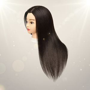 Perruques en cheveux humains naturels non Remy pour femmes, différentes tailles, utilisation en salon de <span class=keywords><strong>coiffure</strong></span>, école de <span class=keywords><strong>coiffure</strong></span>, coupe de cheveux, ondulation lisse et soyeuse, faite à la main - Product Image 3