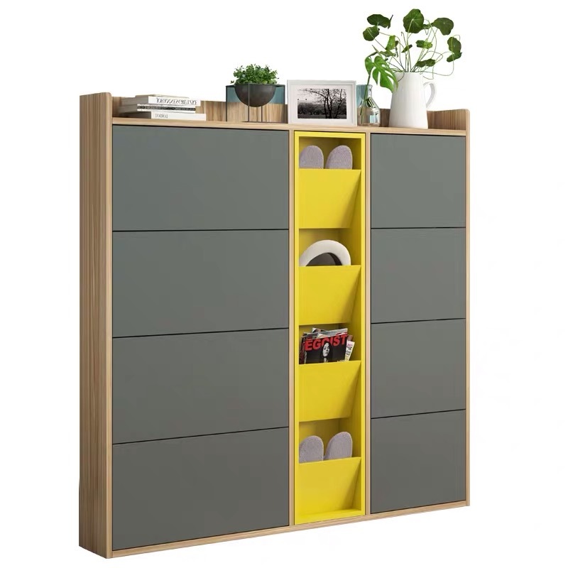 La Dernière Étagère À Chaussures Moderne En Bois Meubles de Maison Table D'appoint De Bureau
