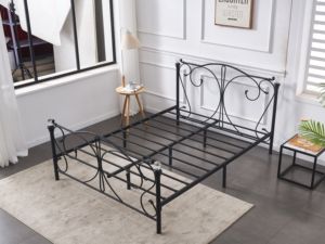 Cadre de <span class=keywords><strong>lit</strong></span> en métal de tête de <span class=keywords><strong>lit</strong></span> de conception de papillon Antique de diamants <span class=keywords><strong>autour</strong></span> <span class=keywords><strong>du</strong></span> prix d'usine et de bonne qualité - Product Image 2