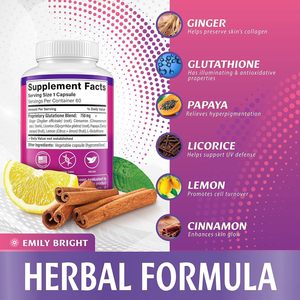 Private Label L-Glutathine Collageen Capsule Gezonde Huid Whitening Voedingssupplement Capsules Voor Volwassenen Lichte Huid Schoonheid Product - Product Image 2