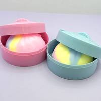 Nouveau Jouet Alimentaire de Simulation de Boulette Vapeur aux Couleurs Mélangées, à Peau Croustillante, en Pâte, Best-seller, à Rebond Lent, Squishy Anti-stress, en Boîte