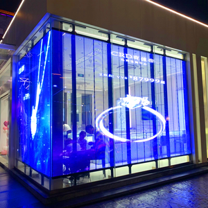 Hiệu Suất Ổn Định Thương Hiệu Chuỗi Cửa Hàng Rõ Ràng Glass Video Màn Hình Quảng Cáo P2.6 P3.91 Siêu Sáng Trong Suốt <span class=keywords><strong>LED</strong></span> Hiển Thị Tường - Product Image 5