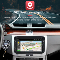 Autoradio 8 pouces 2 Din Android Support Mirror Link DSP RDS GPS Navigation stéréo de voiture pour Universal VOLKSWAGEN Polo Golf Passat