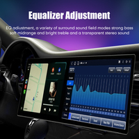 Autoradio Android portable à double écran 13,9/21,6/23,6 pouces avec navigation GPS et système stéréo CarPlay avec fonction DSP