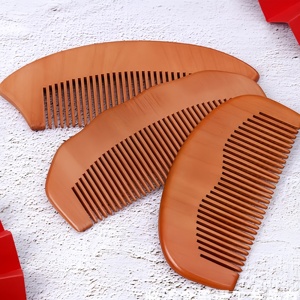 Oferta Caliente: Peine <span class=keywords><strong>de</strong></span> Madera <span class=keywords><strong>de</strong></span> Durazno Natural Grabado, Cepillo para el <span class=keywords><strong>Cabello</strong></span>, Peine Antiestático para Barba, Herramienta y Accesorio para el <span class=keywords><strong>Cabello</strong></span> - Product Image 2