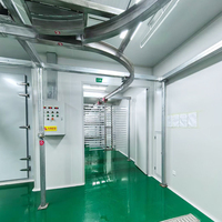 Commerciële grote capaciteit lage temperatuur vriesdrooginstallatie vacuümsublimatielijn voor de productie van aardbeien, durian en fruitchips.