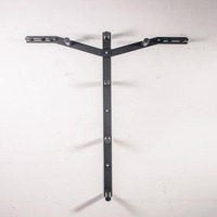 Support de rangement mural multifonctionnel et durable pour plaque de pare-chocs en métal de musculation et support de barres d'haltères