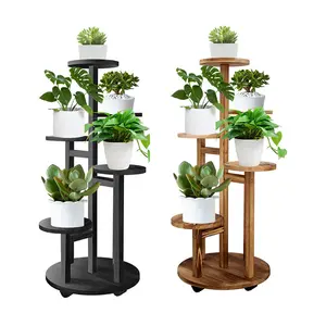 Fábrica Diretamente Venda Casamento Flower Stand Varanda Flower Pot Stand Armazenamento Rack Metal Flower Rack Para Decoração Do Casamento