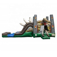 Château gonflable extérieur, trampoline gonflable, château gonflable commercial, château gonflable dinosaure, combinaison de maison gonflable pour enfants