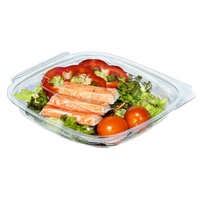 1L micro-ondable personnalisé en plastique alimentaire conteneur boîte jetable PP matériel carré conception écologique pliant