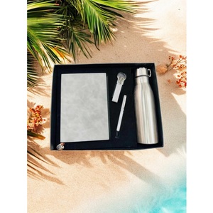 Nuevo regalo para hombres de negocios Logotipo personalizado Pu Notebook Metal Pen USB D Juegos de regalo para hombres disponibles a un precio asequible - Product Image 1