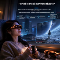 Lunettes VR 4K Ultra-claires Grand écran 3840*1080 pour films 2D/3D et jeux, connexion directe DP, Wi-Fi, mise en miroir d'écran, Esports