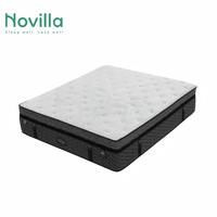 Novilla Luxus Hybrid Taschenfederkernmatratze King Size Orthopädische Memory-Schaum-Bettmatratze in einer Box für Hotel-Großhandel