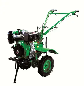 Hot Sale Multi-Function Diesel Engine Walking Tractor Power Tiller New Design with Rotary Tiller Gearbox Farms Home Use Retail