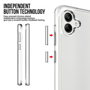 Funda Protectora Transparente para Teléfono Móvil Samsung Galaxy A04, Carcasa Rígida de PC con Parachoques de TPU Resistente a Golpes - Product Image 5