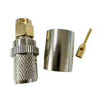 Connecteur RF mâle RP-SMA en cuivre pour câbles RG8 et RG213 de 400 MHz