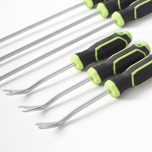 Car Door <b>Trim</b> Panel <b>Clip</b> Removal Tool Set 6 Pc Screwdriver With Soft Case Storage Hand Operated Plastic Handle - Product Image 4