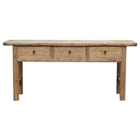 Table d'écriture à trois tiroirs en bois sculpté, modèle ancien chinois, massif naturel, pour ordinateur
